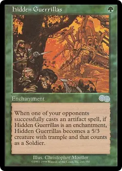 HIDDEN GUERRILLAS x1 mtg NM Urza's Saga 1 Unc - Image 1