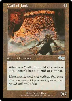 WALL OF JUNK x1 mtg NM/NM- Urza's Saga 1 Unc - Image 1
