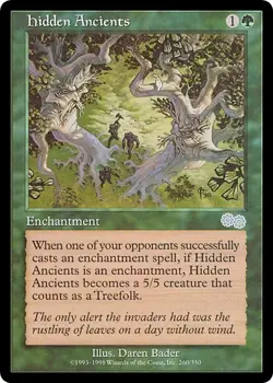 HIDDEN ANCIENTS x1 mtg NM Urza's Saga 1 Unc - Image 1