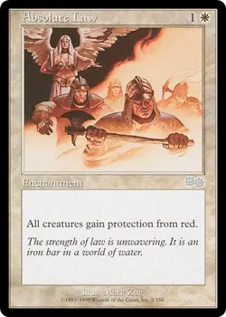 ABSOLUTE LAW x1 mtg NM/NM- Urza's Saga 1 Unc - Image 1