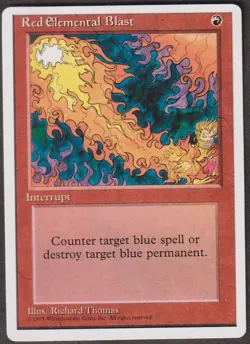 MTG - Red Elemental Blast - ALTERNATE 4th Edition Magic - Image 1