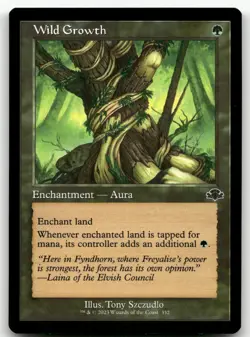 Wild Growth (Retro Frame) #352 (NM) Dominaria Remastered DMR Magic MTG - Image 1