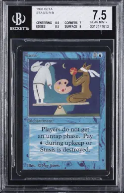 1993 MAGIC: THE GATHERING BETA STASIS BGS 7.5 - Image 1