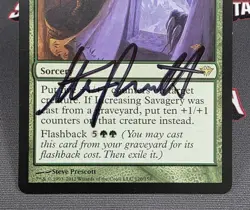 MTG Increasing Savagery- Signed -Dark Ascension Magic the Gathering Card #120 - Image 4