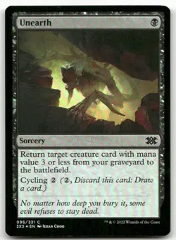 Unearth #96 (Foil) (NM) Double Masters 2022 2X2 Magic MTG - Image 1
