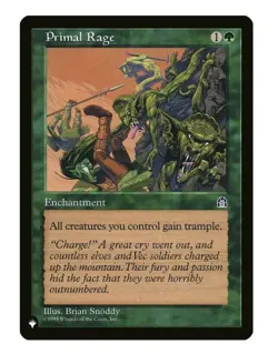 1x MTG Primal Rage - The List Enchantment! NM Mint! - Image 1