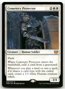 Cemetery Protector #6 (NM) Crimson Vow VOW Magic MTG - Image 1