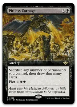 Pitiless Carnage (Extended Art) #326 (NM) Thunder Junction OTJ Magic MTG - Image 1