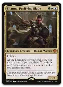 Shanna, Purifying Blade #218 (NM) Dominaria United DMU Magic MTG - Image 1