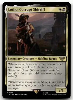 Lotho, Corrupt Shirriff #213 (NM) Lord of the Rings LTR Magic MTG - Image 1