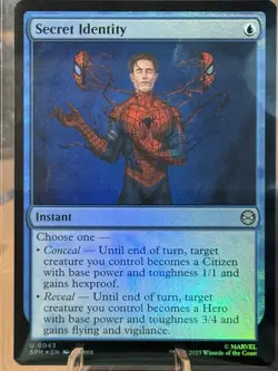 Secret Identity - Marvel’s Spider-Man (SPM) - MTG - FOIL - Image 1