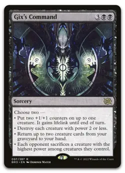 Gix's Command #97 (NM) Brothers' War BRO Magic MTG - Image 1