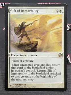 MTG Gift of Immortality- DAMAGED -Theros Magic the Gathering Card #014 - Image 1
