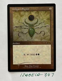 MTG Golgari Signet - FOIL - old frame - Secret Lair Drop #292 NM/M Unplayed - Image 1
