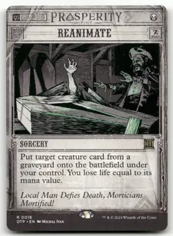 Reanimate #18 (NM) Thunder Junction OTP Magic MTG - Image 1