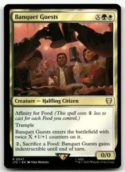 Banquet Guests #47 (NM) Lord of the Rings LTC Magic MTG - Image 1