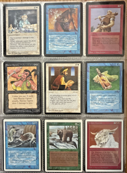 125 Vintage Magic the Gathering Card Lot Alpha Beta Unlimited Legends R/U/C more - Image 2