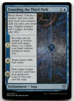 Founding the Third Path #50 (Foil) (NM) Dominaria United DMU Magic MTG - Image 1