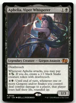 Aphelia, Viper Whisperer (Anime) #40 (NM) Foundations Jumpstart J25 Magic MTG - Image 1