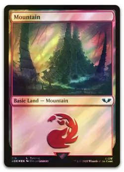 Mountain (315) (Surge Foil) #315 (NM) Warhammer 40,000 40K Magic MTG - Image 1