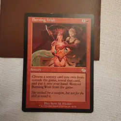 Magic The Gathering Burning Wish Judgment Regular HP - Image 1