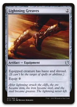 Lightning Greaves #217 (NM) Commander 2019 C19 Magic MTG - Image 1