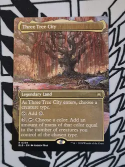 Three Tree City (Borderless) (0337) Bloomburrow Regular - Image 1