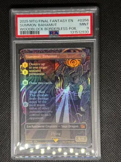 2025 MTG Final Fantasy Summon: Bahamut Borderless Foil #0356 PSA 9 - Image 1