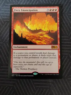 mtg fiery emancipation core set 2021 - Image 1