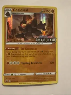 Coalossal SWSH024 -Holo STAMPED Prerelease Promo - Rebel Clash -Pokemon TCG 2020 - Image 1