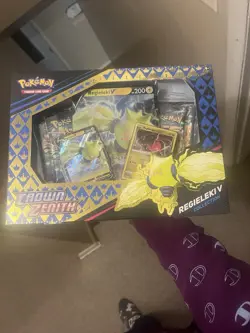 *SEALED* CROWN ZENITH ~ REGIELEKI V Collection Box~ Pokemon TCG ~ BLUE - Image 1