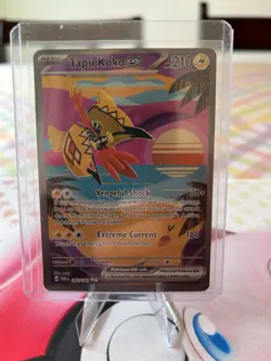 Pokemon TCG Tapu Koko EX 247/182 Paradox Rift Special Illustration Rare Card - Image 1