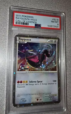 2011 POKEMON CALL OF LEGENDS #SL10 RAYQUAZA-HOLO PSA 8 - Image 1