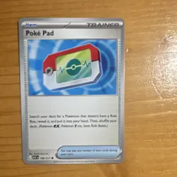 Pokemon TCG Poke Pad Trainer-Item Card Scarlet & Violet 198/217 2023 - Image 1