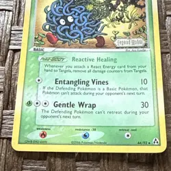 Pokemon TCG Tangela EX Legend Maker Reverse Holo Stamped Near Mint NM Gem 2006 - Image 5
