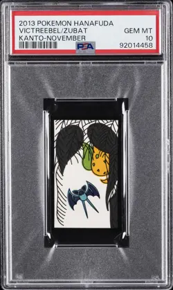 2013 POKEMON HANAFUDA KANTO NOVEMBER VICTREEBEL/ZUBAT PSA 10 - Image 1