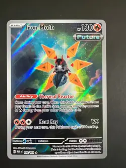 Pokemon TCG - Iron Moth 187/182 Holo Illustration Rare Paradox Rift NM - Image 2