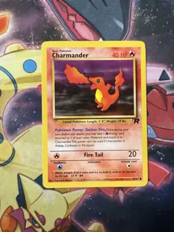 Charmander 50/82 Team Rocket Set Unlimited - Common Pokemon Card WOTC 2000 LP - Image 1