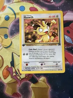 Pokemon TCG - MEOWTH - 1ST EDITION - 62/82 - TEAM ROCKET (2000) - WOTC - Image 1