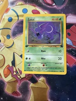 Pokemon Zubat 70/82 WotC Team Rocket 1st Edition Common - Image 1