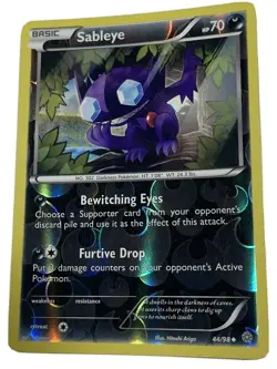 2015 Pokemon Sableye Black Star Promo XY92 Rare *DROP Holo* MINT Condition 44/98 - Image 1