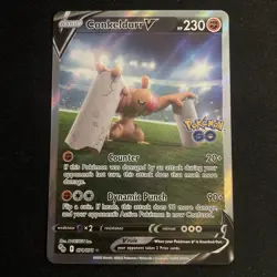 Pokemon TCG Conkeldurr V (Alternate Full Art) 074/078 Pokemon GO Holo - Image 1