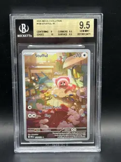 2025 Pokemon Mega Evolution Stufful IR BGS 9.5 - Image 1