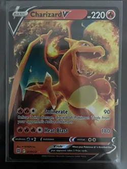 Pokemon Charizard V Crown Zenith 018/159 Holo Ultra Rare NM - Image 1