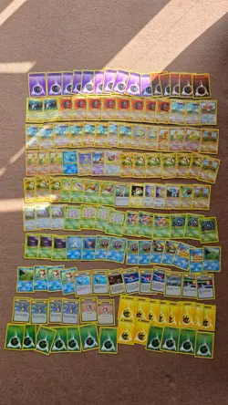 Vintage Pokemon Cards Job Lot 138 Cards – Base Set / Jungle / Fossil 1999 Bundle - Image 1