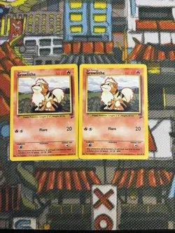 Growlithe 42/130 - 2000 Base Set 2 - Pokemon Card TCG - Vintage WOTC (x2) 🔥💎 - Image 1