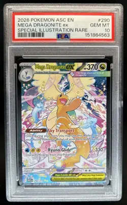 2026 Pokemon Mega Dragonite ex Special Illustration Rare #290/217 PSA 10 - Image 1