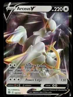Arceus V 122/172 Holo V Rare Brilliant Stars Pokemon Holo Near Mint - Image 1