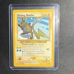 Pokemon Shining Raichu Holo Shining Rare 70HP Neo Destiny 111/105 English 2000 - Image 1