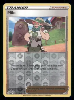 Milo SWSH02: Rebel Clash #161/192 Uncommon Reverse Holo Pokemon LP - Image 1